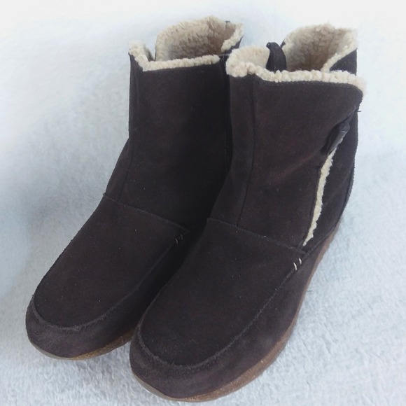 Sporto Winter‎ Snow Boots Faux Fur Lined Brown Womens Size 12M - Picture 2 of 13